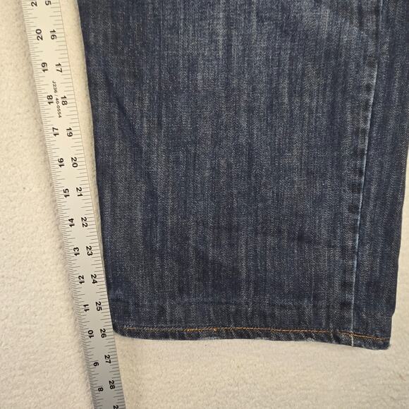Lucky Brand Jeans Mens 38x26 H212 Blue Straight Medium Cotton HEMMED(Tagged 40) - Picture 12 of 14